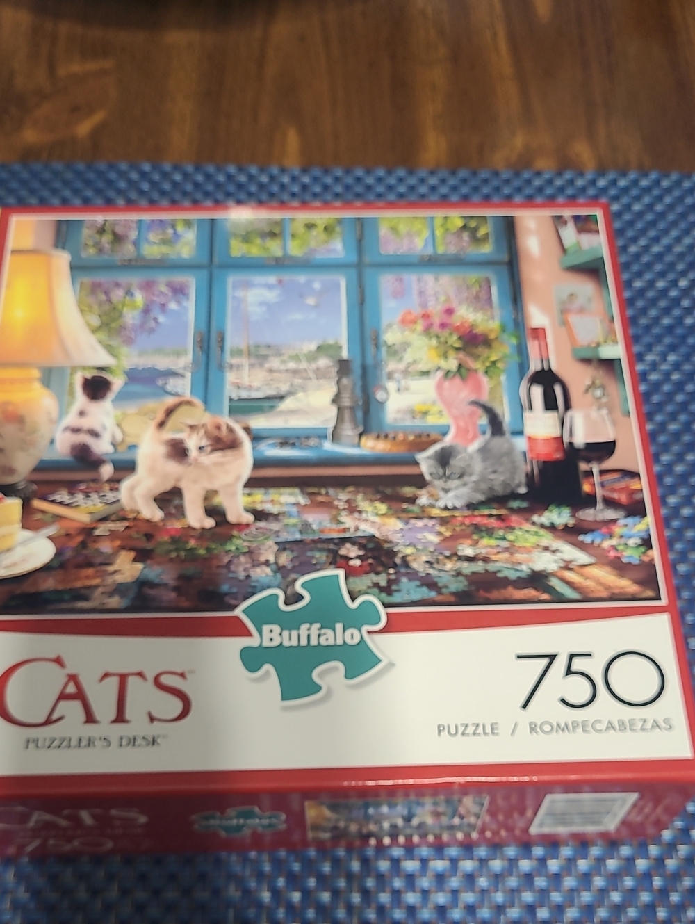 Buffalo David Bitton Cats Puzzle Box - Multi Color Artwork